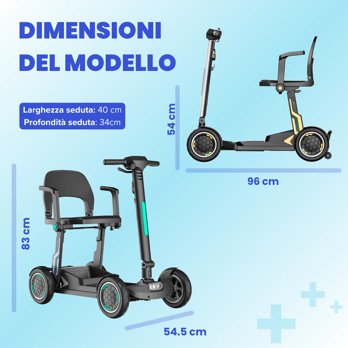 Dimensioni scooter modena lite